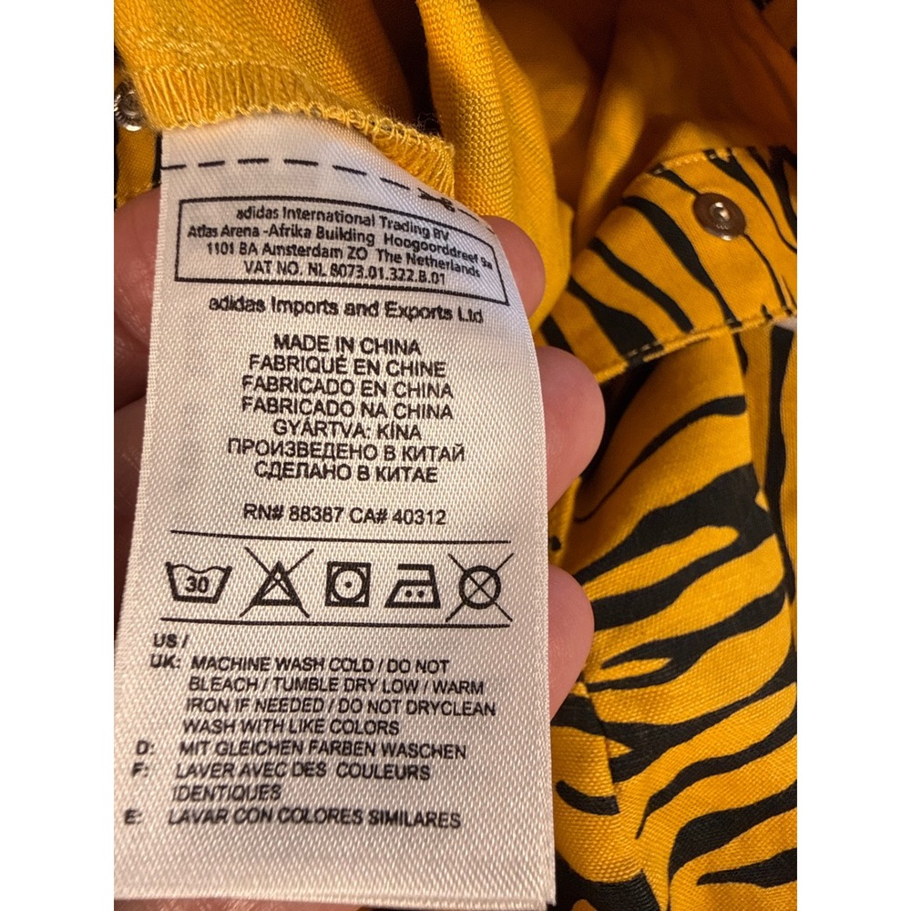JEREMY SCOTT X ADIDAS RARE Tiger Print Festival romper. Vintage collector. Sz M - Picture 16 of 16